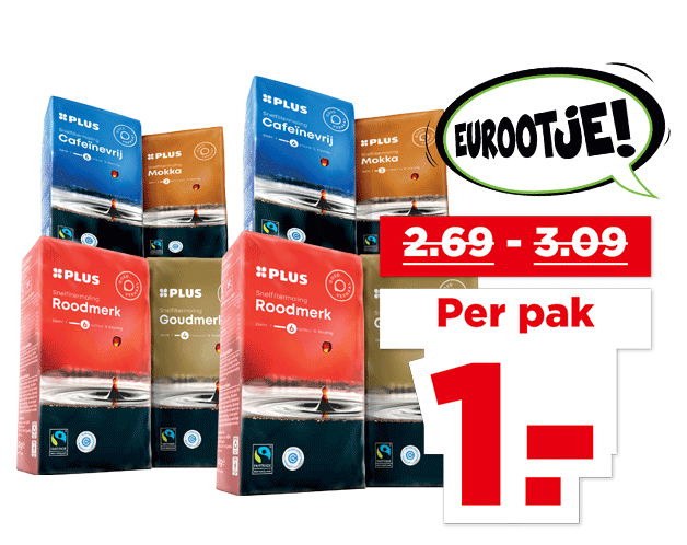 PLUS Snelfilterkoffie | Bekijk aanbieding