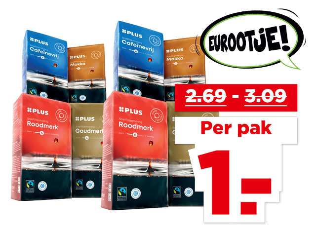 PLUS Snelfilterkoffie | Bekijk aanbieding