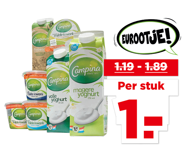 Campina Yoghurt of kwark | Bekijk aanbieding