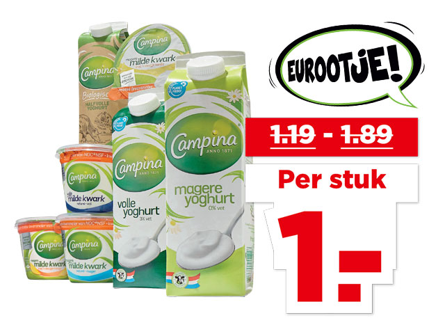 Campina Yoghurt of kwark | Bekijk aanbieding