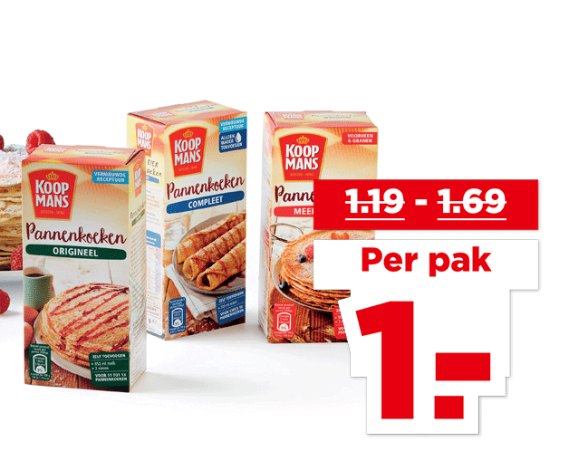 Koopmans Pannenkoekenmix | Bekijk aanbieding