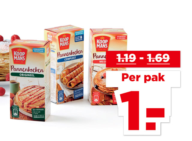 Koopmans Pannenkoekenmix | Bekijk aanbieding