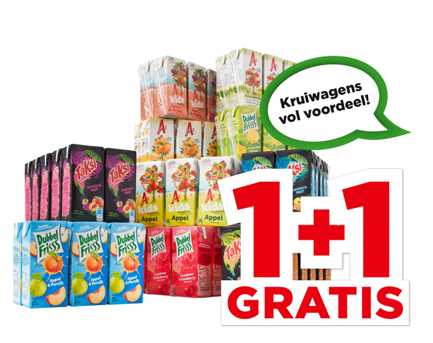 Alle Dubbelfrisss, Taksi of Appelsientje Mini-pakjes | Bekijk aanbieding