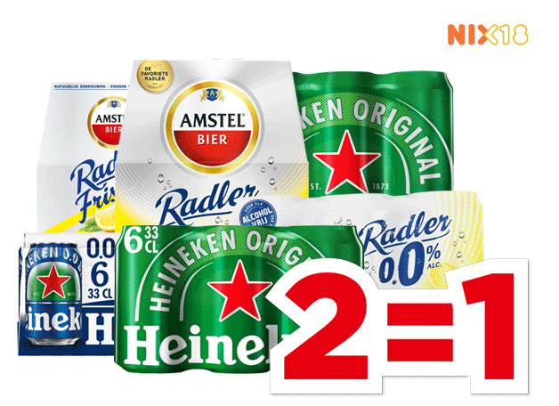 Amstel Radler of Heineken | Bekijk aanbieding