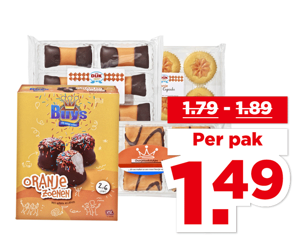 Koningsdag Oranje koek of zoenen | Bekijk aanbieding