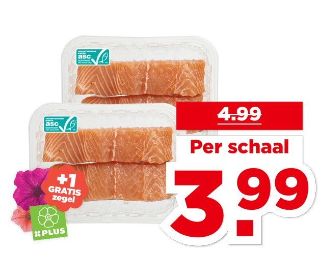 PLUS Zalmfilet op huid | Bekijk aanbieding
