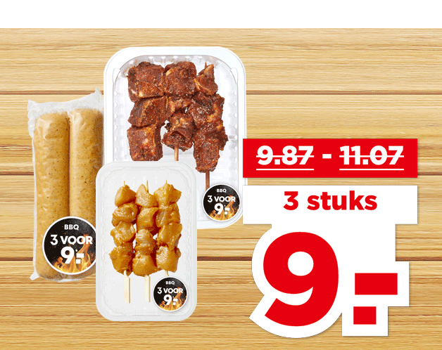 PLUS BBQ Vlees, vis of vega** | Bekijk aanbieding