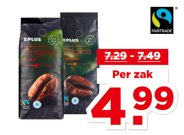 PLUS Single Origins koffiebonen | Bekijk aanbieding