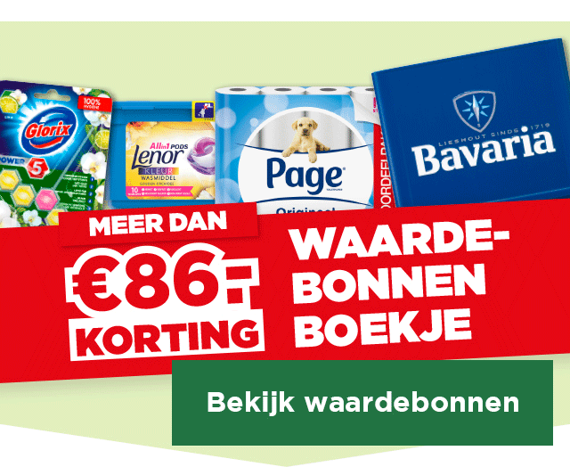 Meer dan €86.- korting | Waardebonnenboekje | Bekijk waardebonnen
