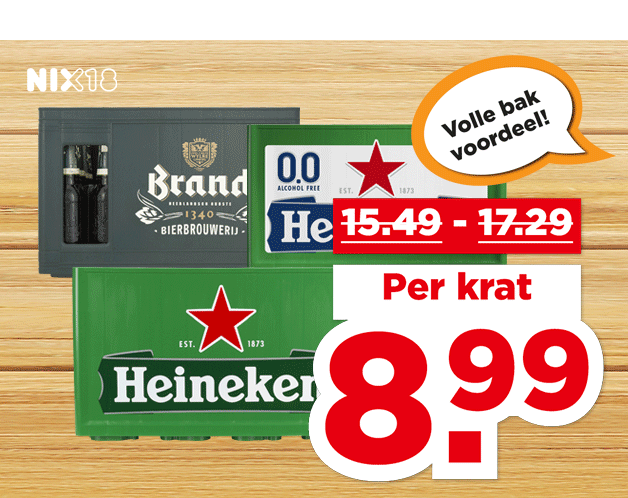 Heineken Pils of 0.0% of Brand Pils** | Bekijk aanbieding