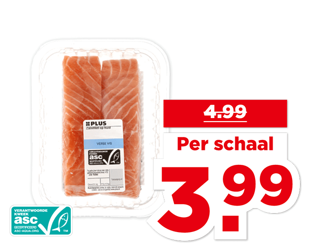 PLUS Zalmfilet op huid | Bekijk aanbieding