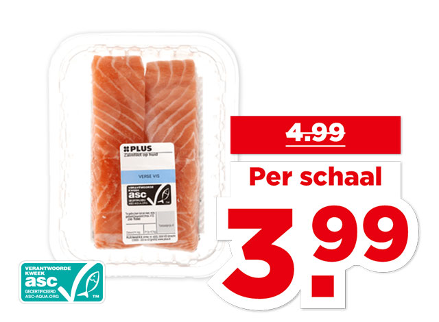 PLUS Zalmfilet op huid | Bekijk aanbieding