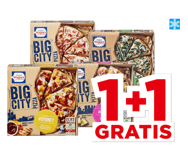 Alle Wagner Big city pizza’s | Bekijk aanbieding