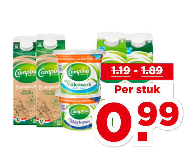 Campina Yoghurt of kwark | Bekijk aanbieding