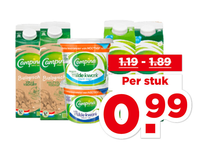 Campina Yoghurt of kwark | Bekijk aanbieding