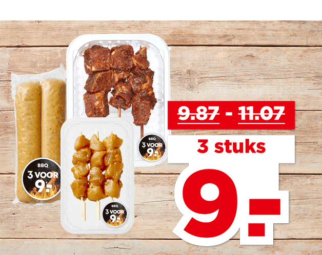 PLUS BBQ Vlees, vis of vega** | Bekijk aanbieding