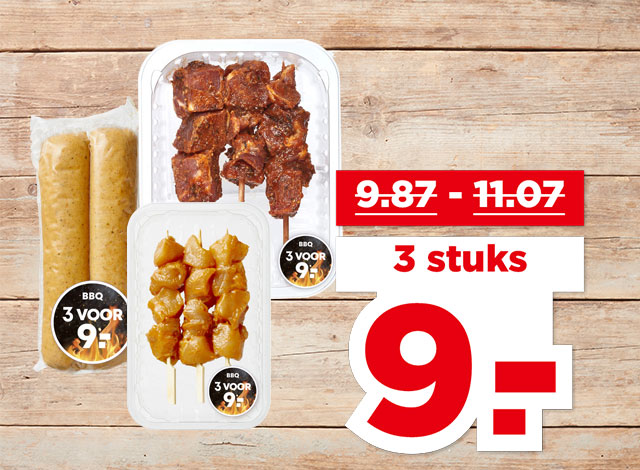 PLUS BBQ Vlees, vis of vega** | Bekijk aanbieding