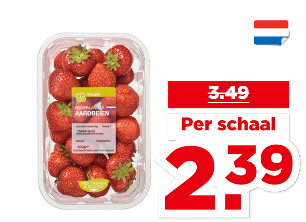 PLUS Nederlandse Aardbeien | Bekijk aanbieding