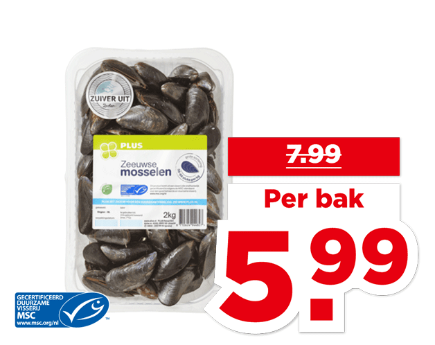 PLUS Oosterschelde mosselen | Bekijk aanbieding
