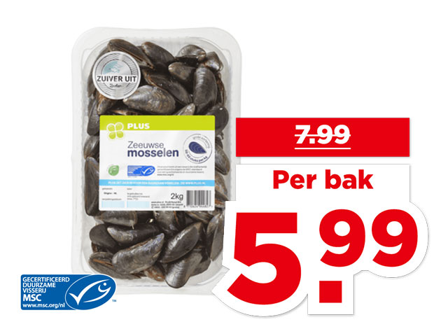 PLUS Oosterschelde mosselen | Bekijk aanbieding