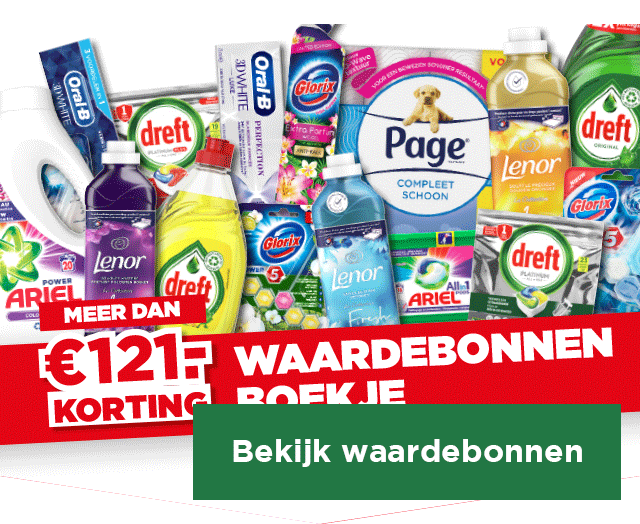 Waardebonnenboekje | Meer dan €121.- korting | Bekijk waardebonnen