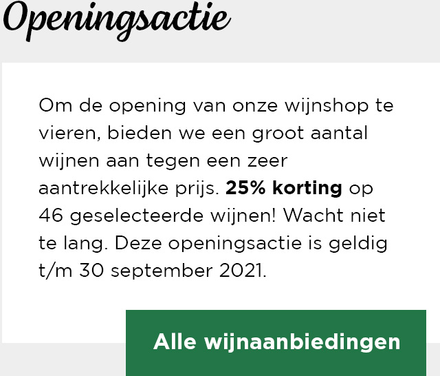 Openingsactie | Alle wijnaanbiedingen