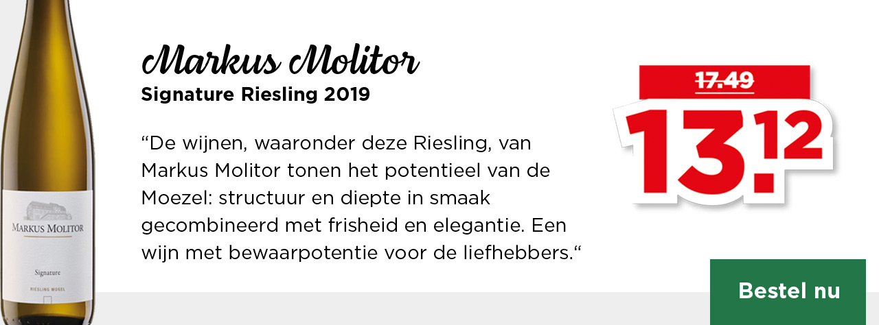 Markus Molitor | Signature Riesling 2019 | van 17.49 voor 13.12 | Bestel nu
