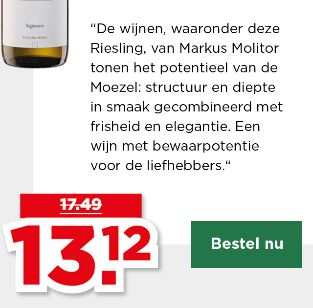 Markus Molitor | Signature Riesling 2019 | van 17.49 voor 13.12 | Bestel nu