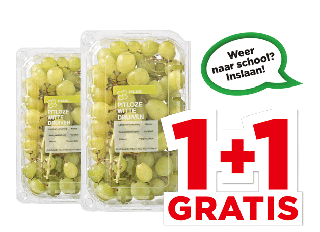 PLUS Pitloze witte druiven | Bekijk aanbieding