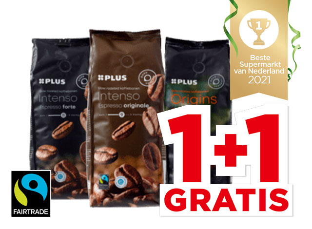 PLUS Slow roast koffiebonen | Bekijk aanbieding