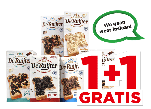 De Ruijter Chocoladehagel of -vlokken | Bekijk aanbieding
