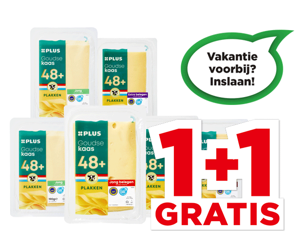 PLUS Goudse Kaas plakken 48+ | Bekijk aanbieding
