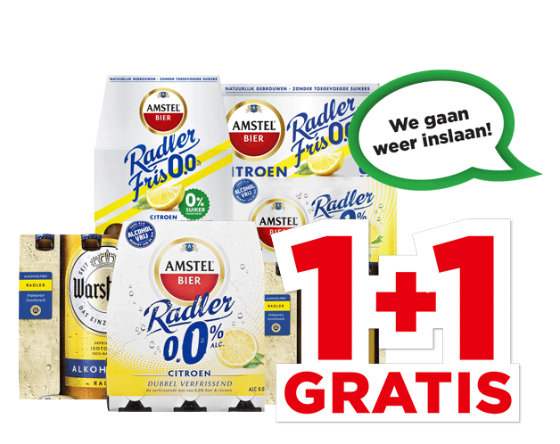 Amstel of Warsteiner Radler 0.0% | Bekijk aanbieding