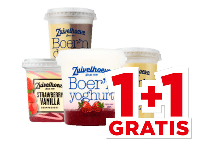 Zuivelhoeve Boer’n yoghurt, vla of roomyoghurt | Bekijk aanbieding