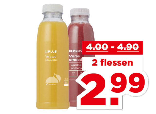 PLUS Vers sap of smoothie | Bekijk aanbieding