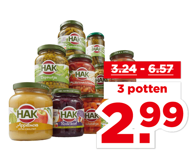 Hak Appelmoes of groente | Bekijk aanbieding