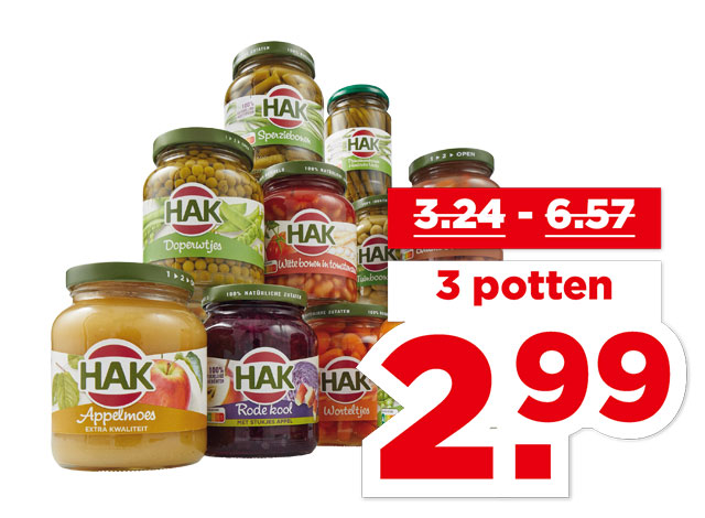 Hak Appelmoes of groente | Bekijk aanbieding
