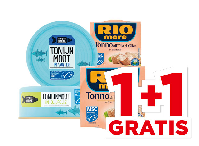 Rio Mare Tonijn in olijfolie of Vis Marine Tonijnmoot | Bekijk aanbieding