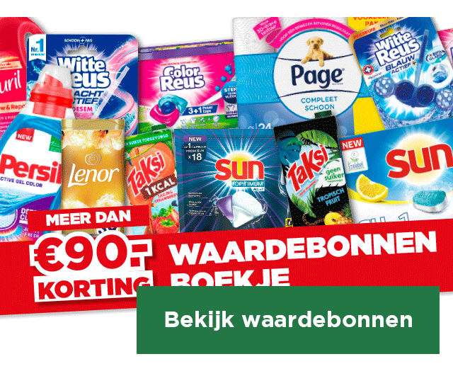 Waardebonnenboekje | meer dan €90.- korting | Bekijk waardebonnen