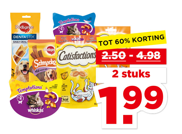 Alle Pedigree, Whiskas of Catisfactions | Bekijk aanbieding