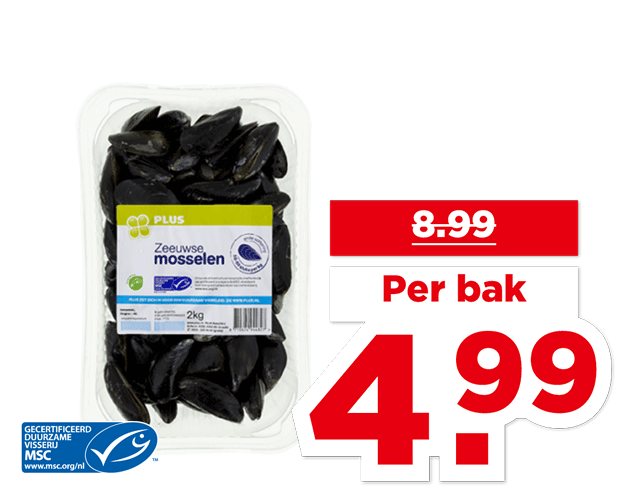 PLUS Oosterschelde mosselen | Bekijk aanbieding