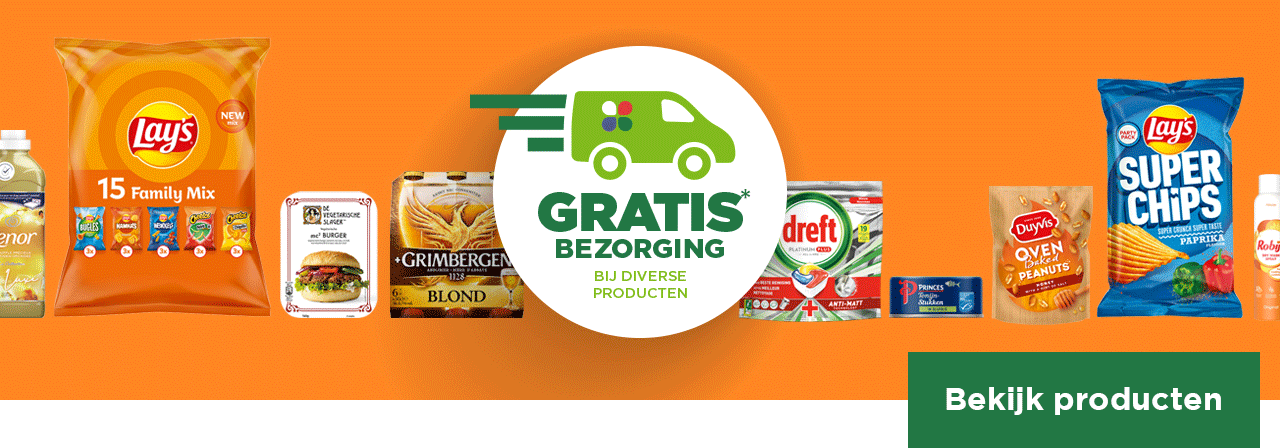GRATIS bezorging bij diverse producten | Bekijk producten