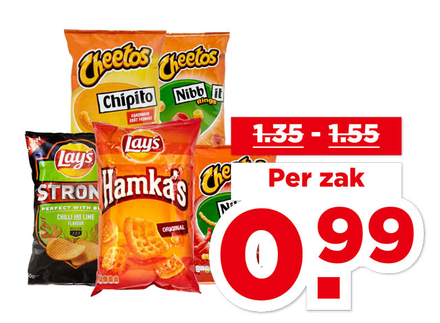Alle Lay’s Strong of hamka’s of Cheetos | Bekijk aanbieding