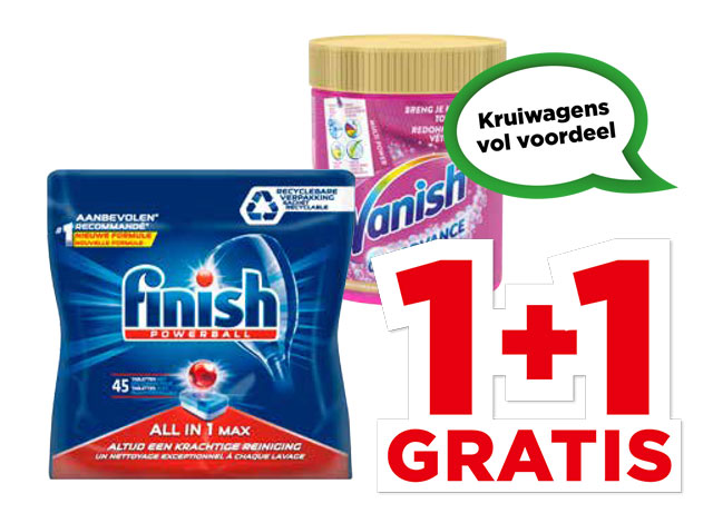 Alle Finish Vaatwastabletten of Vanish | Bekijk aanbieding