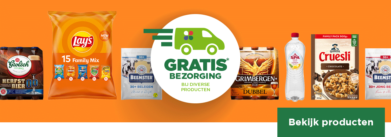 GRATIS bezorging bij diverse producten | Bekijk producten