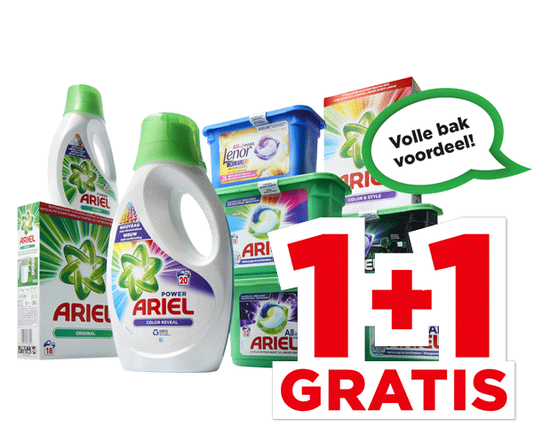 Ariel of Lenor Wasmiddel | Bekijk aanbieding