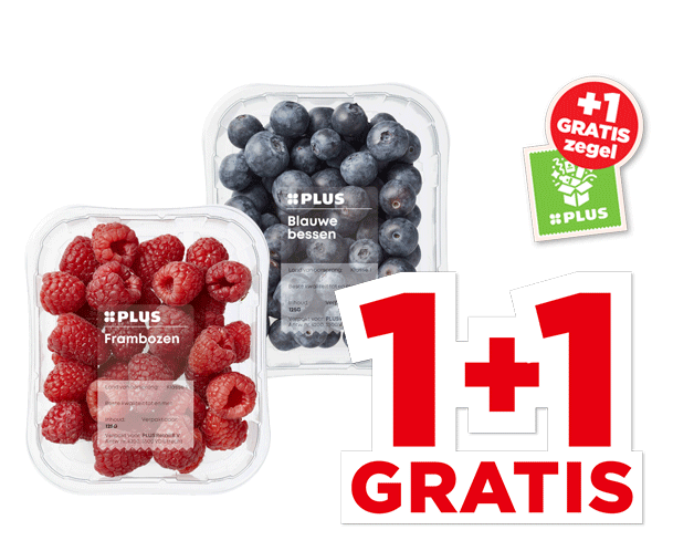 PLUS Blauwe bessen of frambozen | Bekijk aanbieding