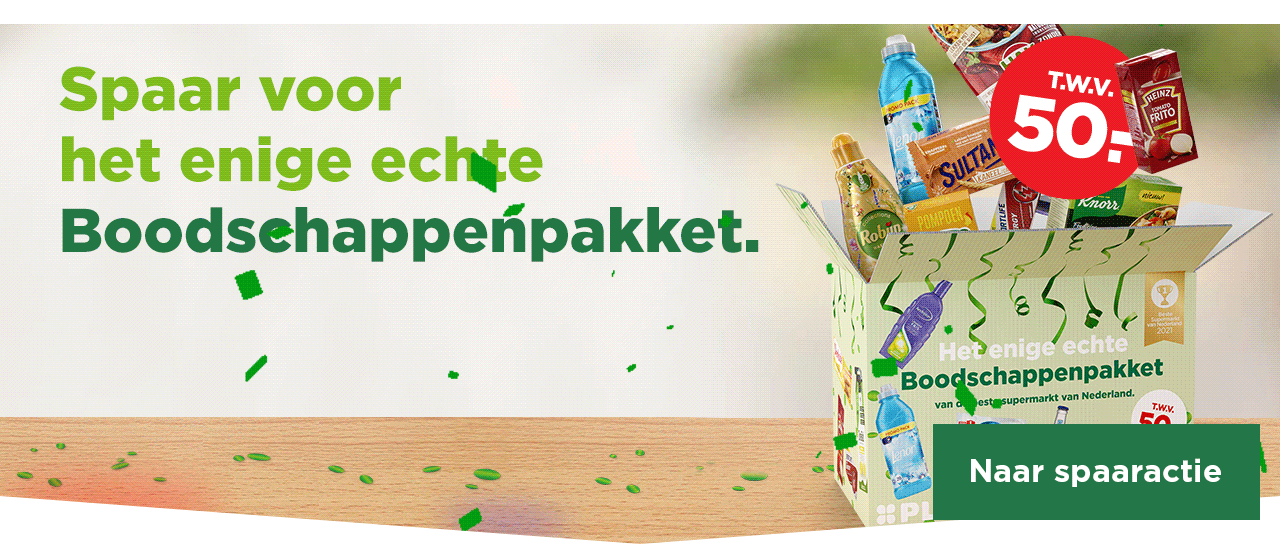 Spaar voor het enige echte Boodschappenpakket | Naar spaaractie
