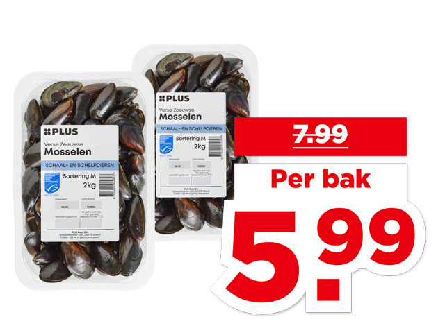 PLUS Oosterschelde mosselen | Bekijk aanbieding