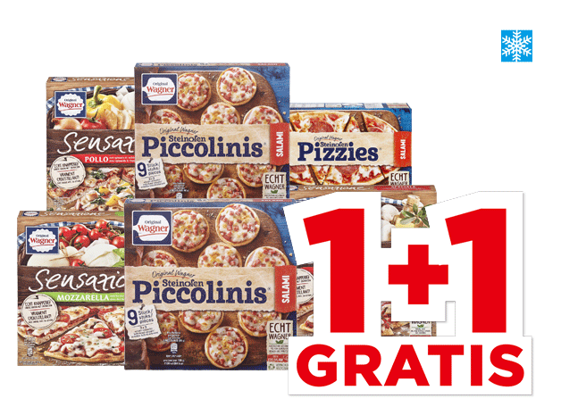 Alle Wagner Sensazione pizza’s, piccolinis of pizzies | Bekijk aanbieding